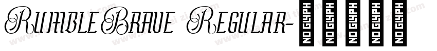 RumbleBrave Regular字体转换